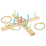 small foot Ringwurfspiel 'Active', aus Holz, Garten-Spiel für Kinder ab 3 Jahren, 12035