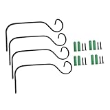 ifundom Eisen Pflanzenhalter Wandhaken für Balkon Garten Robustes Metall Wandhänger für Blumenampel Blumentopf Laterne Platzsparend Einfach zu Montieren Vielseitig Verwendbar