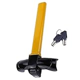 Lenkradschloss, robuste Diebstahlsicherung, T-Stange, Auto-Lenkradschloss, universelle Passform mit einfacher Installation und hoher Sichtbarkeit, sicheres Cross-Key-Design für Autos, Wohnwagen und