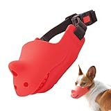 Maulkorb Für Hunde Mittlerer Größe | Gegen Bellen Verstellbares Haustierzubehör,Aggressiver Maulkorb Mit Gesichtsschutz,Für Zuhause Reisen Outdoor Spaziergänge Park Garten Picknick Camping Pflege Tier