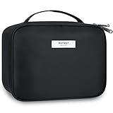 Narwey Reise Kosmetiktasche Große Make-up-Tasche Kulturtaschen Schminktasche Kosmetiktasch Organizer für Damen Mädchen (Schwarz (Aktualisierung))