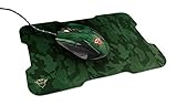 Trust Gaming GXT 781 Rixa Camo Gaming-Maus und Mauspad, Grün Camo (Renewed)