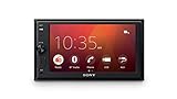 Sony XAV-1500 Autoradio mit WebLink 2.0 für Navigation, Freisprechen, Schwarz, 2 DIN