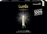 Lumix® LED kabellose Weihnachtsbaum Christbaumkerzen Superlight Mini 6er Erweiterungs-Set Warmweiß 4h Ausschalt-Funktion ohne Fernbedienung Elfenbein 9cm 75532