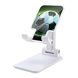 STVNKML Cooler Fußball-Handy-Ständer, verstellbar, tragbar, universal, kompatibel mit allen Handys, Weiß