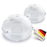 GARDIGO® Wespenfalle - 2er Set | Wespen Abwehr mit 13cm Durchmesser | Made in Germany | Insektenfänger aus Kunststoff zum Aufhängen oder Hinstellen | Fliegenfalle, Fruchtfliegenfalle, Wespenabwehr