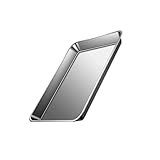 304 Edelstahl Plätzchenblech Rechteckig Flachboden Ofenblech für Gebäck und Brot Rostfrei Grillschale Edelstahl Keksblech