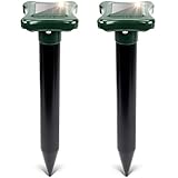 GARDIGO® Solar Ameisenabwehr - 2er Set I Ameisen bekämpfen durch Schwingungen von 600 Hz I 700m² Reichweite I IP56 Wasserdicht I Ameisenbekämpfung für Garten, Kübelpflanzen I Einsatz im Rasen