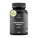 Lunae Brennnesselextrakt – hochdosierte Brennnesselkapseln mit 1.000 mg Brennnessel-Extrakt pro Tagesdosis – unterstützt Immunsystem & Gelenke – laborgeprüft & in Deutschland produziert – 180 Kapseln