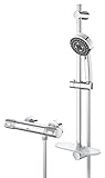 GROHE Precision Feel - Thermostat-Wannenbatterie (wassersparend, Sicherheitssperre bei 38°C, langlebige Oberfläche), chrom, 34791000