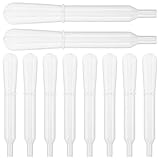 ARTSEWPLY 30 Kleine Kalibrierte Tattoo Pipetten aus Kunststoff Transparente Farbpipetten mit Skala für Präzisen Flüssigkeitstransfer bei Airbrush und Laboranwendungen