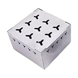 pistro Universelle Räucherbox für Gasgrill, Grillzubehör mit hoher Temperaturbeständigkeit, hoher Stil, Stil C (13,5 x 13,5 x 8 cm) - High Style C