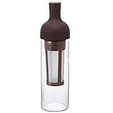 Hario 'Filter in Coffee Bottle' Kaffeebereiter für Coldbrew / kaltgebrühten Kaffee (dunkelbraun), 650 ml, Braun