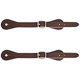 GORGECRAFT 2 Stück Sporenriemen Aus Echtem Leder Sattel7 10(1) cm Verstellbar Einlagig Gürtel Für Western Cowboystiefel Abnehmbare Schnalle Schnürsenkel Knöchel SchuhriemenFür Männer