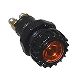 1x Anzeige Leuchte GELB 12V Neu Einbau 17mm Loch Kontroll Lampe Beleuchtung Traktor Old-Harvest