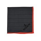 NIGRIN Performance Carbon Glastuch 400gsm| hochwertiges Mikrofasertuch mit eingewebten Carbonfasern |streifenfreie Reinigung | Autoscheiben, Fenster, Spiegel | waschbar bei 40 °C, 40 x 40 cm