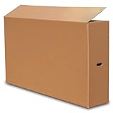 Paket AG Fahrradkarton 180 x 35 x 100 cm (1800 x 350 x 1000 mm), Braun, E-Bike Karton, Schutz für Transport, Pappe, Max. 55 kg