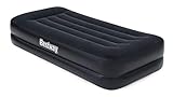 Bestway Aeroluxe Airbed, Luftbett mit eingebauter Elektropumpe, Twin 191x97x46 cm, schwarz (anthrazit)