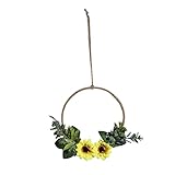 UKCOCO 1Stück Künstlicher Blumenkranz aus Wanddekoration im Nordischen Handgefertigt für Wohnzimmer Schlafzimmer