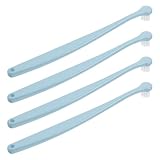 KOMBIUDA 4Er Pack Haustierzahnbürsten Für Zahnfleischpflege Hundezahnhygienebürste Ergonomischer Griff Leichte Zahnbürste Für Kleine Hunde Mikrobürstenkopf Tpr Himbeerbürste
