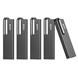 JOIOT 5 Stück USB Stick 64GB USB-Sticks 3.0 Speicherstick Mini Flash Drive Laufwerk High Speed Wasserdichtes Memory Stick für IOS Android Handy Linux Pad Laptop Schwarz