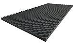 Noppenschaumstoff für Boxen‎ /‎ Akustikschaumstoff‎ /‎ Schalldämmung | anthrazit, 100 x 50 x 3cm, flammhemmend nach MVSS 302