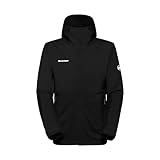 Mammut Herren Hardshelljacke, aus der Serie Alto, M, Schwarz, Kapuzenjacke, Funktionsjacke, aus DRYtechnology 2 L