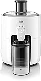 Braun Household PurEase Entsafter SJ 3100 WH – Juicer für selbstgemachte Säfte, Großer Einfüllschacht für ganze Früchte, mit ColdXtract Technologie zum Erhalt der Vitamine, 500 Watt, Weiß