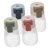 iplusmile 4Stücke Gewürzstreuer Auslaufsichere Gewürzflaschen aus Praktische Kleine Gewürzspender für Grill für Verschiedene