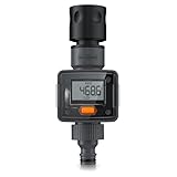 Brandson - Wasserzähler digital 3/4 Zoll – Wasseruhr für den Gartenschlauch – 4 Modi zur Kontrolle des Wasserverbrauchs - Wassermengenzähler - Durchflussmesser - Innen- und Außeneinsatz