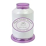 Sghtil Nähmaschinengarn, 455 m, wasserlösliches Quiltgarn, wasserlöslich, für Textilkunst, Stickprojekte, Kostümherstellung