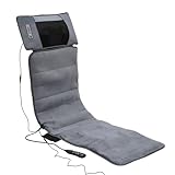 Massagematte Ganzkörpermassage, Elektrische Massagematte mit Wärmefunktion, Vibrationsmassagematte mit 10 Motoren, 9 Massage-Modi und 9 Vibrationsstärken, Faltbare Design, Geräuscharm