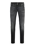 JACK & JONES Male Slim Fit Jeans JjiGlenn, Farbe:Schwarz, Jeans/Hosen Neu:32W / 34L
