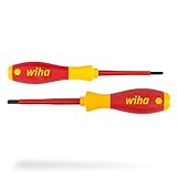 Wiha Schraubendreher Set 2-teilig Elektriker VDE geprüft, isoliert 1.000 V (32281) I Profi Schraubenzieher Set Kreuzschlitz I Elektriker Werkzeug