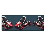 WZYWHJ Mini-Kart-Druck, extra großes Gummi-Tastaturpolster, verdicktes, rutschfestes Schreibtischkissen