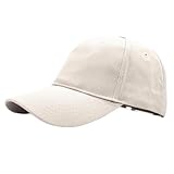 Ruyosn Basecap Damen Cap Zopf High Ponytail Cap Damen Pferdeschwanz Cap Damen Sommer Damen Kappe Sommer Kappe Damen Pferdeschwanz Sonnenschutz Hip hop Cap Damen Baumwolle, Cap Damen Beige