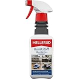 MELLERUD Kunststoff Oberflächen Reiniger | 1 x 0,5 l | Wirkungsvolles Spray gegen hartnäckige Verschmutzungen auf Allen Kunststoffoberflächen