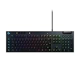 Logitech G815 mechanische Gaming-Tastatur, Taktiler GL-Tasten-Switch mit flachem Profil, LIGHTSYNC RGB, 5 Programmierbare G-Tasten, Multimedia-Bedienelemente, Deutsches QWERTZ-Layout - Carbon