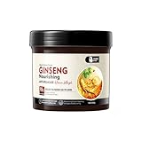 500g Ginseng & Polygonum Multiflorum Haarmaske, bruchsicher & glatt, voluminös machend, inkl. 3 EVA-Duschkappen