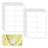 50 Stück Textiletiketten Selbstklebend,Namensaufkleber Kleidung,Wäscheetiketten Selbstklebend zum Aufbügeln,15x30mm Namensetiketten,Klebe Namensschilder,Wasserfest Etiketten für Kleidung