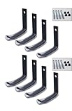 Yourkon Wandhalterung für Autoreifen 8 er Set Felgenhalter Garage 8er Wand Set inkl. Schrauben & Dübel Reifen Wandhalterung - Halter für Autoreifen & Felgen