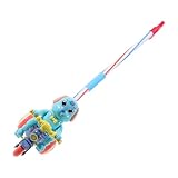 Beaupretty Lauflernwagen Hund mit Musik und Licht Junge Mädchen Lernhilfe zum Gehen Stabiler Gehwagen und Sitz Unterstützt Balance und Koordination Blau