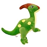 BRIGHTFUFU Kuscheltier Dinosaurier Plüschspielzeug Für Gemütliches Wurfkissen Grün Flauschiges Für Zuhause Niedliches Dinosaurier Deko Für Kinderzimmer