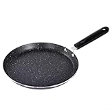 EasyByMall Antihaft-Pfannkuchenpfanne, Induktions-Gasherd, elektrischer Tawa Crêpe Pfannkuchen-Kochtopf, große Bratpfanne für Crepes, Spiegeleier