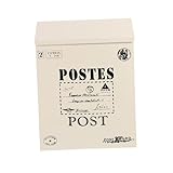 LOORGVEL Retro Briefkasten mit Schloss und Schlüssel Wandmontage Wetterfester Postkasten mit Zeitungsfach für Briefe Zeitungen und Vertrauliche Vorschläge Vintage Gartendekoration