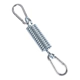 Garneck Edelstahl 304 Schaukelfeder Satz für Hängesessel Verandaschaukel Outdoor Hängemattenfeder mit Elektrophorese Beschichtung Inkl 2 Karabinerhaken Rostfrei und Hochbelastbar