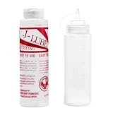 J-LUBE FISTING Pulver mischt sich mit Wasser, eine Flasche ergibt 60+ Liter und mehr Gleitmittel, 283.5 g + Squeeze Flasche (500 ml)