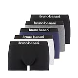 bruno banani Herren Shorts 5 Pack Contest schwarz//schwarz//blau//weiß//grau L