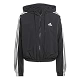 Adidas Damen Windbreaker Jacke, schwarz/weiß, 46