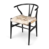 Nordic Sheep Lammfell Sitzkissen 40x40 cm | Weiches Fell für Stühle & Sofa | Gemütliches Kissen & Lammfell Sitzauflage im schönen nordischen Stil | Farbe: Wolfsspitze